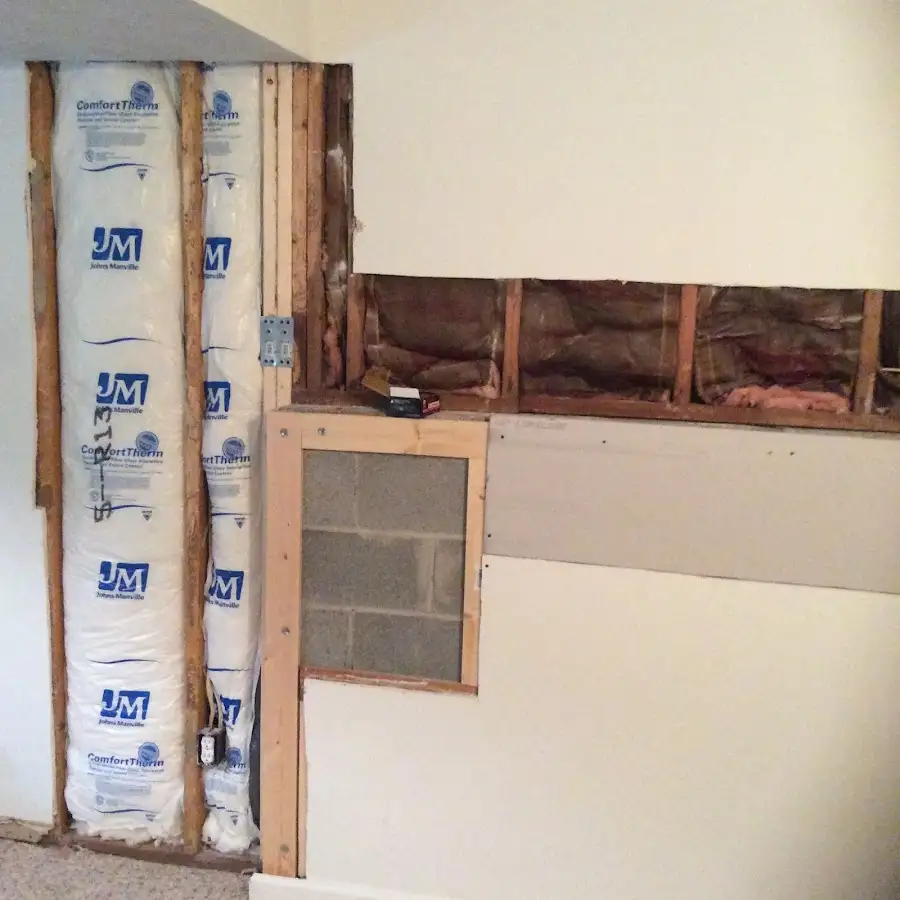 Wall insulation replacement during Structural Drying in Seaside